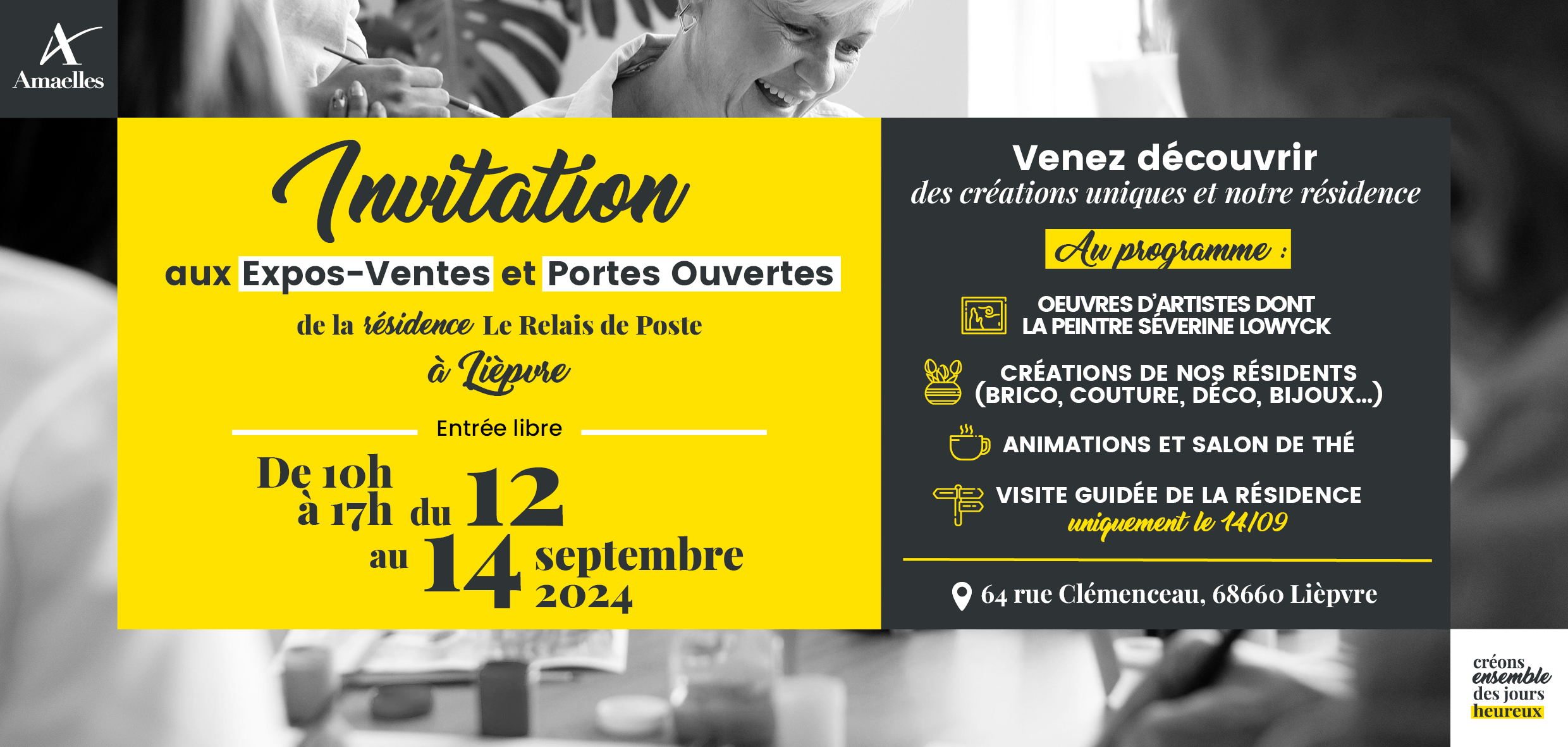 Invitation Expos Ventes a la Résidence Le relais de Poste a Liepvre