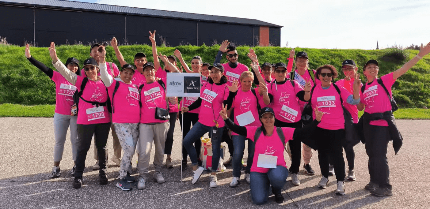 Amaelles Loire participe à la course solidaire La Sainté Rose